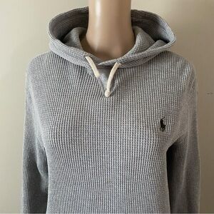 Polo by Ralph Lauren Knit Light Gray Hooded Sweater, men’s medium